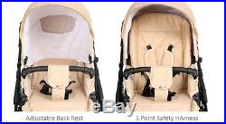 Baby Pram From Birth 3in1 Pushchair Car Seat Carrycot Combi Travel System Buggy