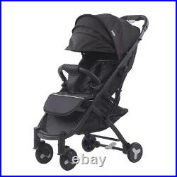 Baby Stroller Foldable Pushchair Pram Toddler Buggy Adjustable Backrest Canopy