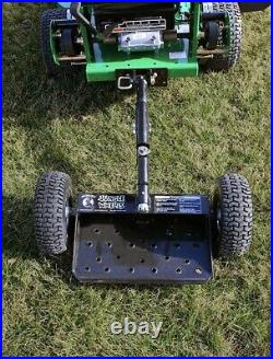 Black Jungle Wheels Two Wheel Sulky for Walkbehind Mowers from Jungle Jim's