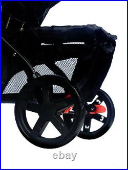 Blue Stroller with Storage Lightweight Buggy Easy Fold Stroller Buggy UK