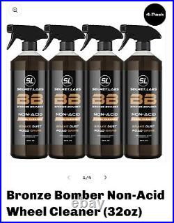 Bronze Bomber Non-Acid Wheel and Tire cleaner from Secret Labs 4 PK 32oz bottles