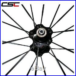 CSC 25mm width 38mm clincher carbon bike/road racing wheels from China factory