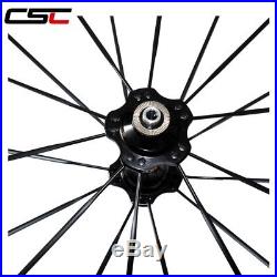 CSC 50mm clincher carbon road bike wheelset/ carbon wheels 700C from China