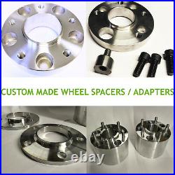 CUSTOM MADE CAR WHEEL SPACERS / ADAPTERS PCD AND CENTER CHANGE, FROM 4 to 5 bolt