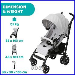 Chicco Liteway 4 Baby Stroller Grey