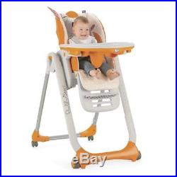Chicco Polly 2 Start Highchair 4 Wheels (Fancy Chicken) From Birth to 3 Years