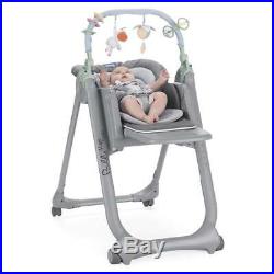 Chicco Polly Magic Relax Highchair 4Wheel (Anthracite) Suitable From Birth