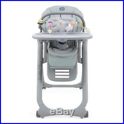 Chicco Polly Magic Relax Highchair 4Wheel (Antiguan Sky) Suitable From Birth