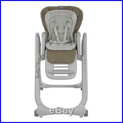 Chicco Polly Magic Relax Highchair 4Wheel (Dove Grey) Suitable From Birth