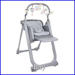 Chicco Polly Magic Relax Highchair 4Wheel (Graphite) Suitable From Birth
