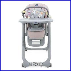 Chicco Polly Magic Relax Highchair 4Wheel (Paradise Pink) Suitable From Birth