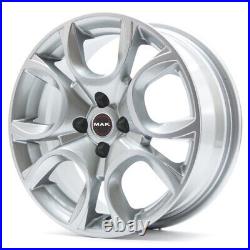 Compatible Alloy Wheels FORD KA (II SERIES) FROM 14 MAK NEW ITALY SILVER Compatible Alloy Wheels FORD KA (II SERIES) FROM 14 MAK NEW ITALY SILVER