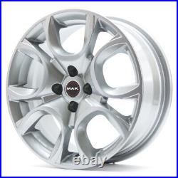 Compatible Alloy Wheels for Ford Ka (II Series) from 15 MAK New Italy Silver