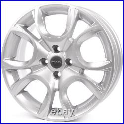 Compatible Alloy Wheels for Ford Ka (II Series) from 15 MAK New Italy Silver