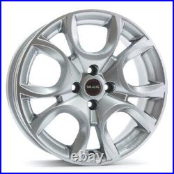 Compatible Alloy Wheels for Ford Ka (II Series) from 15 MAK New Italy Silver