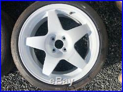 Compomotive Mo5 wheels 17Alloy Wheels from Vw mk2 rallye golf nearly new tyres