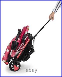 Cosatto Woosh 3 Pink Stroller with Pull Handle & Raincover 0-25kg Ladybug Ball