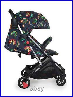 Cosatto Woosh 3 Stroller with Pull Handle & Raincover 0-25kg Disco Rainbow