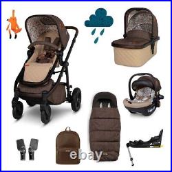 Cosatto Wow 3 Everything Bundle Pram Set with 360 Spin Baby Car Seat & Base