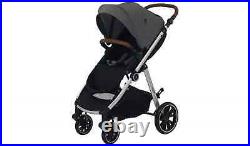 Cuggl Deluxe Baby Pushchair Stroller Grey Reversible Seat 3 Recline Positions