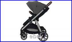 Cuggl Deluxe Baby Pushchair Stroller Grey Reversible Seat 3 Recline Positions