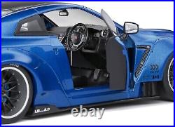 Diecast Model 2020 Nissan GT-R (R35) LB-WORKS 2.0 RHD (Right Hand Drive) Blue