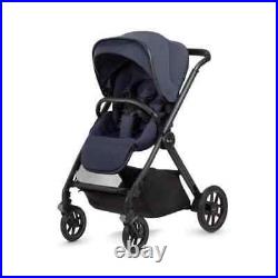 EX DISPLAY Silver cross reef package with dream carseat and base Neptune Navy