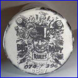 Ed Big Daddy Roth Rat Fink Ceramic Pint Glass From 1992 Denver World Of Wheels