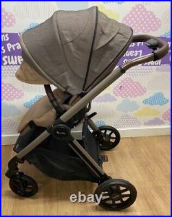 Ex-demo Silver Cross Reef Pushchair, New Carrycot in Earth + Bag RRP £1,399