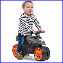 FALK Ride-On Motorbike Street Champion Black Wide Silent Wheels from 2 Years