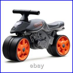 FALK Ride-On Motorbike Street Champion Black Wide Silent Wheels from 2 Years