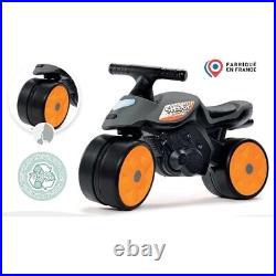 FALK Ride-On Motorbike Street Champion Black Wide Silent Wheels from 2 Years