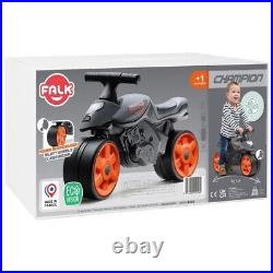 FALK Ride-On Motorbike Street Champion Black Wide Silent Wheels from 2 Years