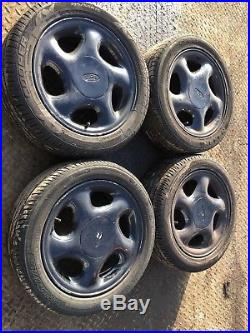 Ford 15 4 Stud Alloy Wheels Removed From A Fiesta Mk6 2 Newith2 Good Tyres