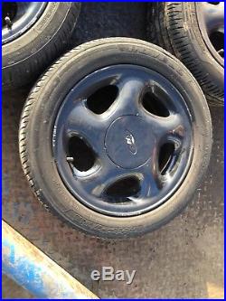 Ford 15 4 Stud Alloy Wheels Removed From A Fiesta Mk6 2 Newith2 Good Tyres