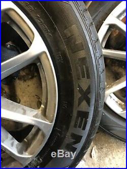 GENUINE PORSCHE CAYENNE 18 ALLOY WHEELS AND TYRES ONLY DONE 800 MILES From New