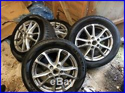 GENUINE PORSCHE CAYENNE 18 ALLOY WHEELS AND TYRES ONLY DONE 800 MILES From New