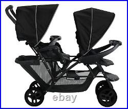 GRACO Stadium Duo Tandem Double Seat Baby Pushchair Stroller Black From Birth