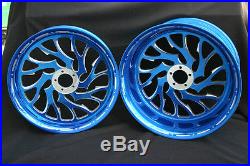 GSXR-Hayabusa 360mm Wide Tire Wheels Candy Blue from FTD Customs 360 wheels