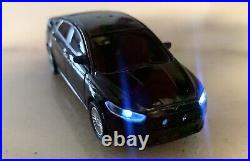 Greenlight 164 Custom Black Ford Fusion Unmarked NYPD Car With LED lights