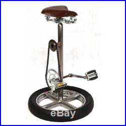 Handmade reclaimed from vintage bicycle parts Wheel base Bar Stool