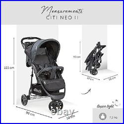 Hauck Citi Neo 2 Pushchair 3 Wheeled Stroller Compact & One Hand Folding- 31106