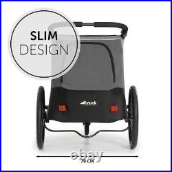 Hauck Dryk Duo Bike Trailer & Buggy (Grey) From 6 Months, RRP £449.95