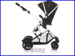 Hauck Duett 2 Pushchair Tandem Adjustable Back/Foot Rests Seats 2 Black. H