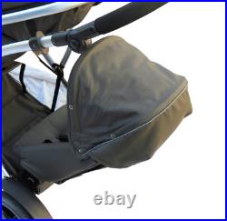 Hauck Duett 2 Pushchair Tandem Adjustable Back/Foot Rests Seats 2 Black. H