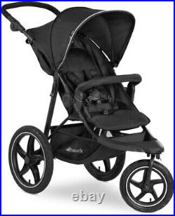 Hauck Runner 2 Black 3 Wheeler Air Pushchair Pram Buggy Jogger All Terrain