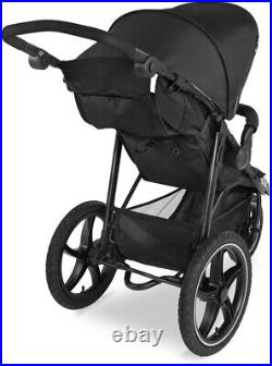 Hauck Runner 2 Black 3 Wheeler Air Pushchair Pram Buggy Jogger All Terrain