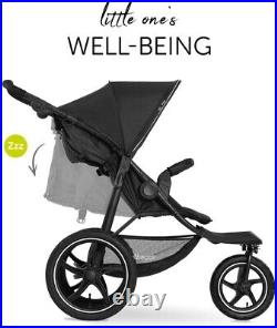 Hauck Runner 2 Black 3 Wheeler Air Pushchair Pram Buggy Jogger All Terrain