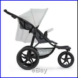 Hauck Runner 3-Wheel All-Terrain Stroller (Silver/Grey) Suitable From Birth
