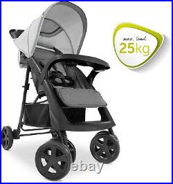 Hauck Shopper Neo II Pushchair Pram Buggy Stroller Grey+Raincover upto 4 Years